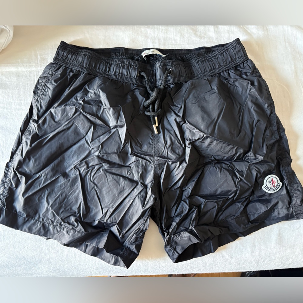 Moncler Charcoal Black Swim Trunks